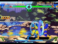 une photo d'Ã©cran de X-Men VS Street Fighter sur Sony Playstation